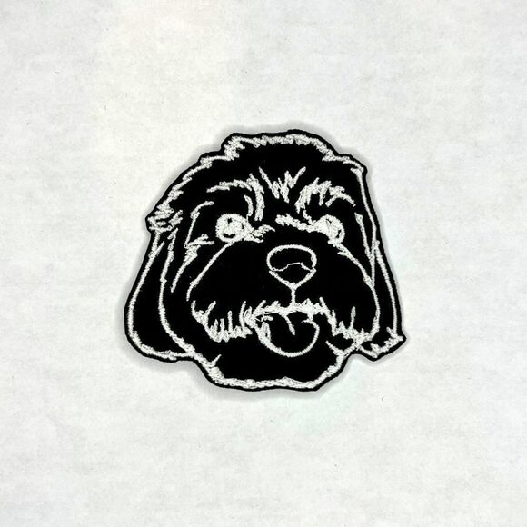 Maltese/Poodle Embroidered Patch  - Picture 1 of 2